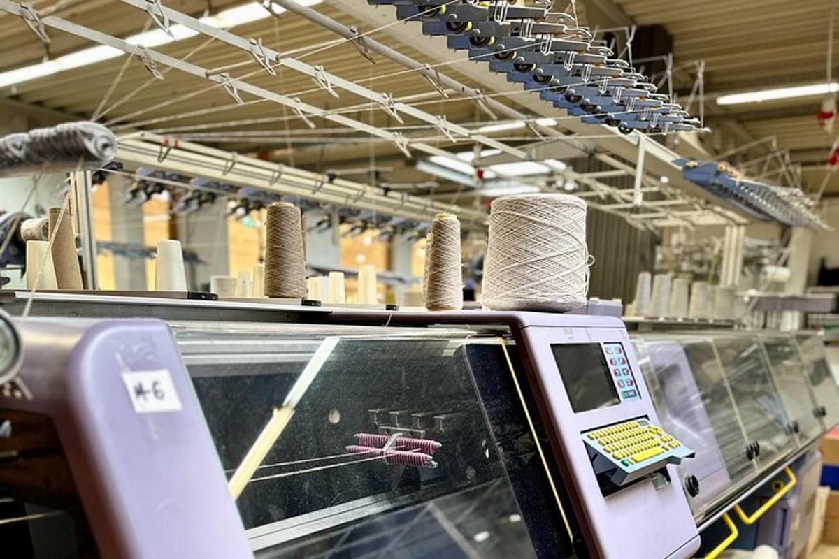 a machine in a factory with a machine