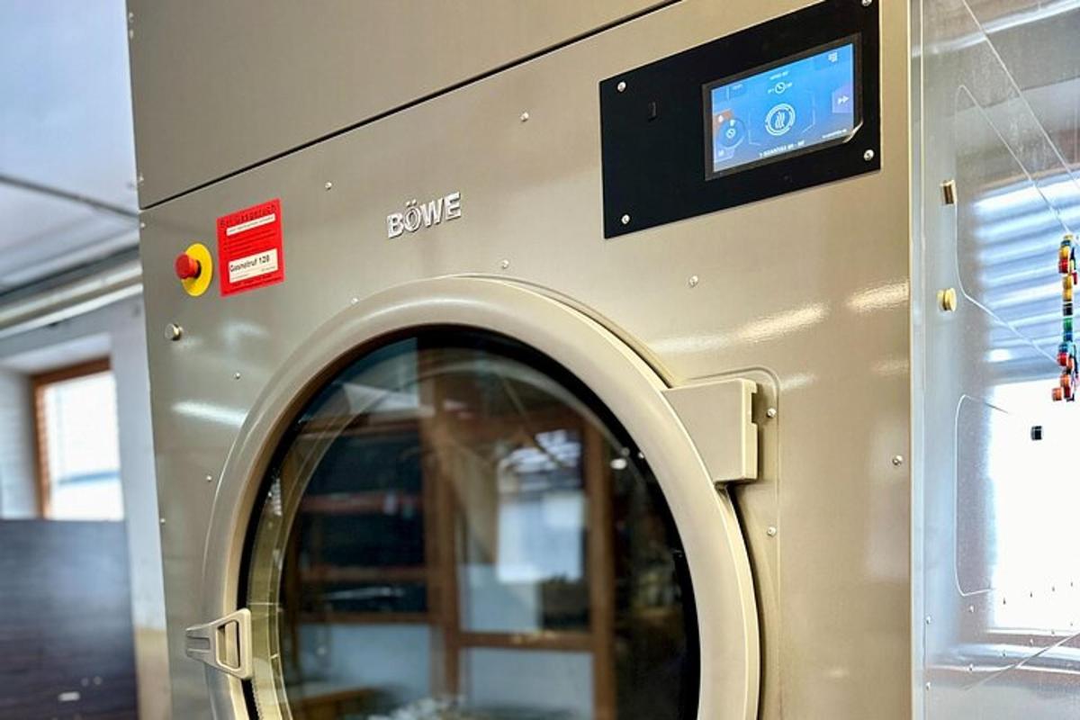 a close up of a machine with a door