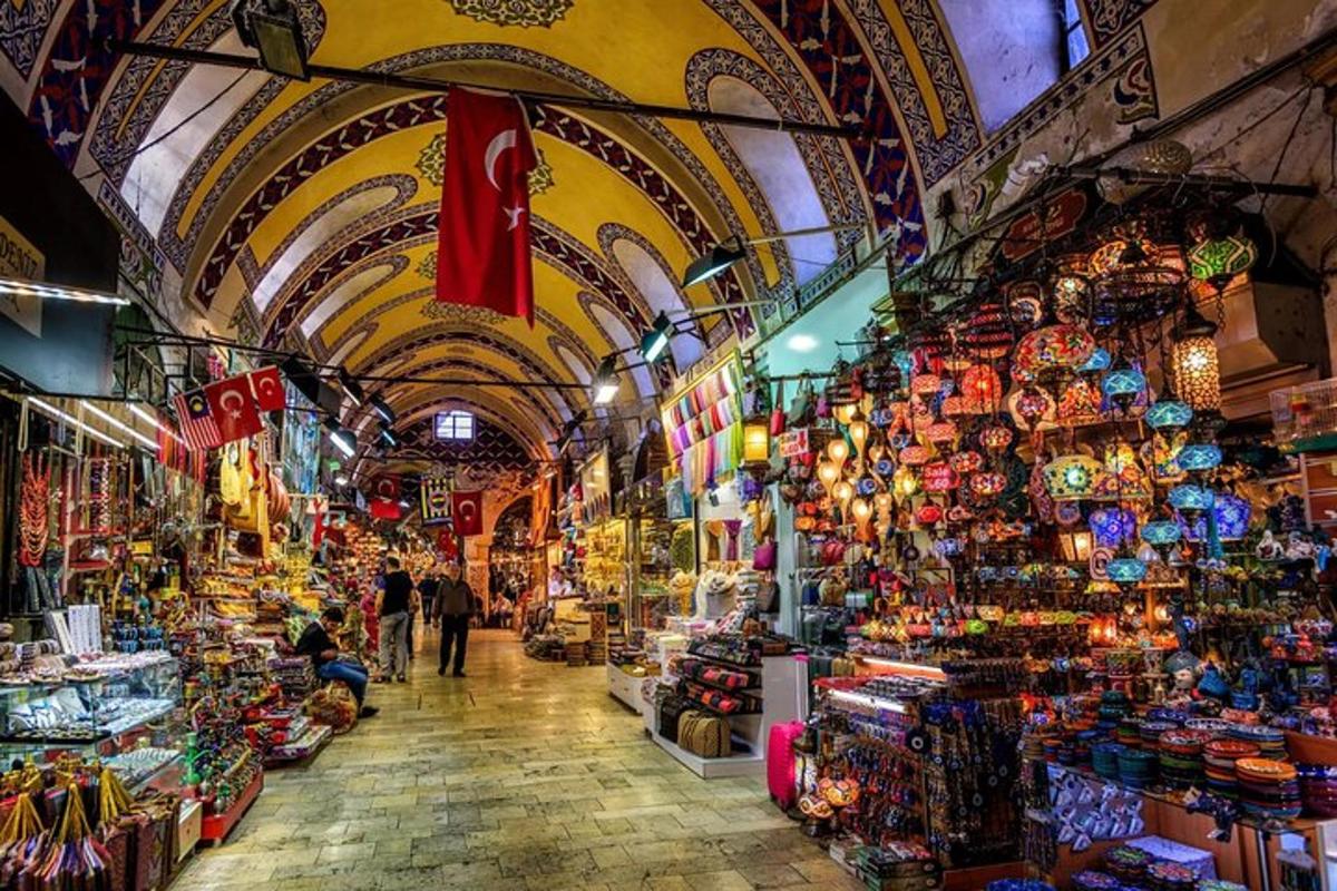 a market with a bunch ofthings in a building