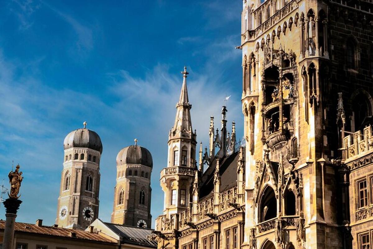 a large building with domes on top of it