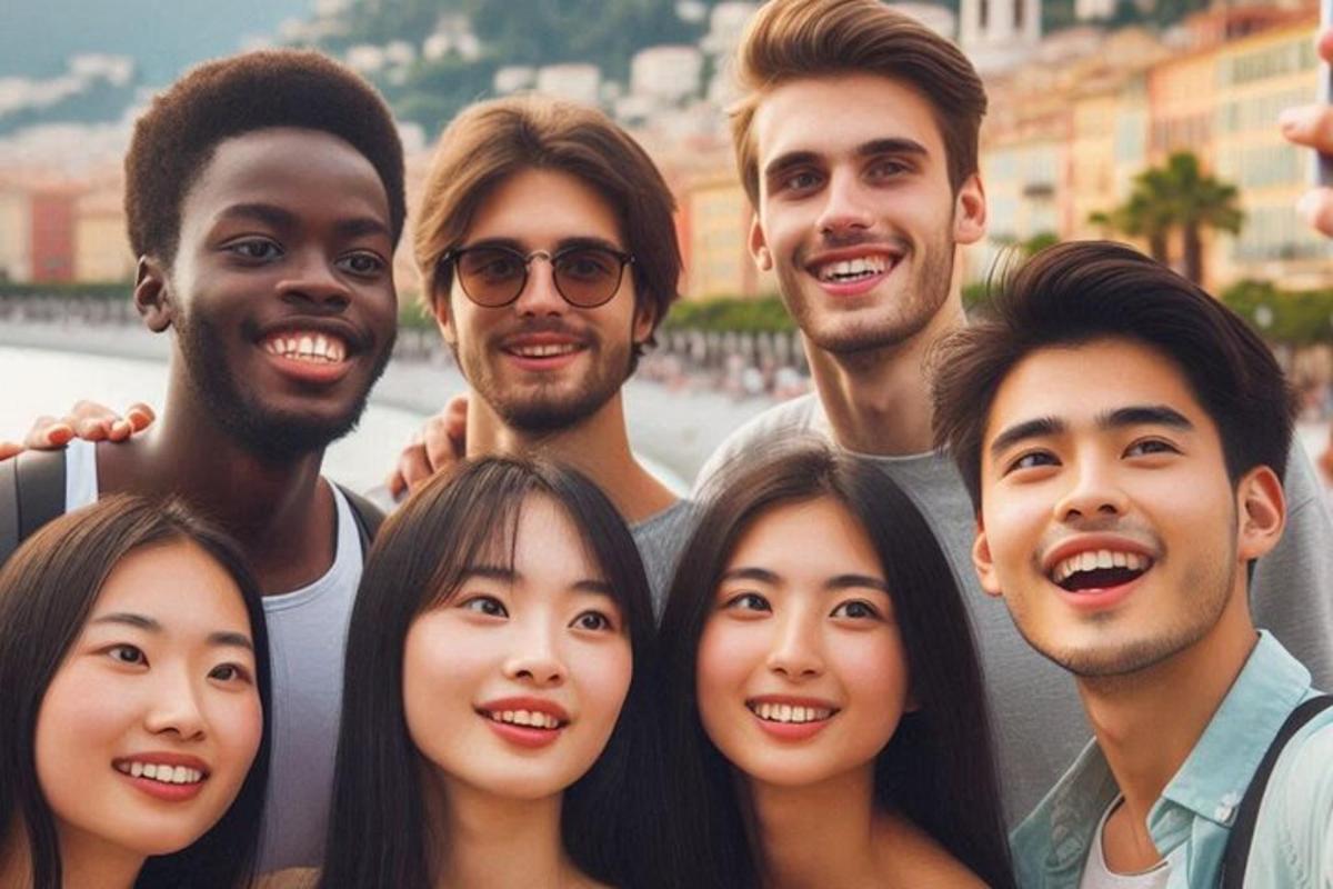 a group of people posing for a picture