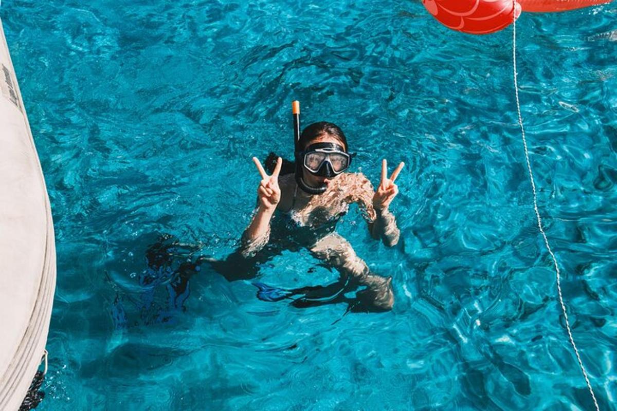 seseorang di dalam kolam dengan snorkelledgedledgedledgedledged