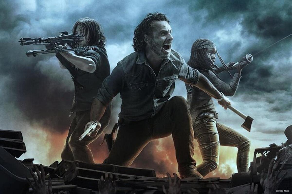 a group of people standing on top of a gun