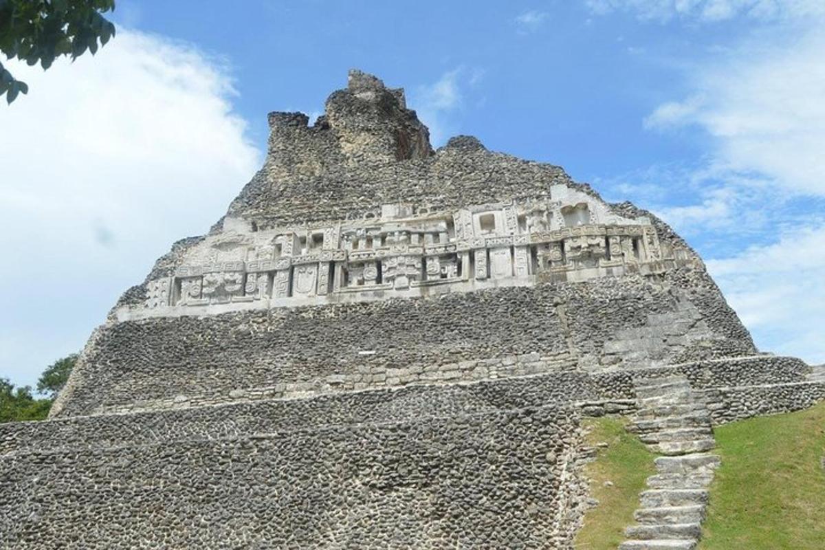 a large building on top of a pyramid