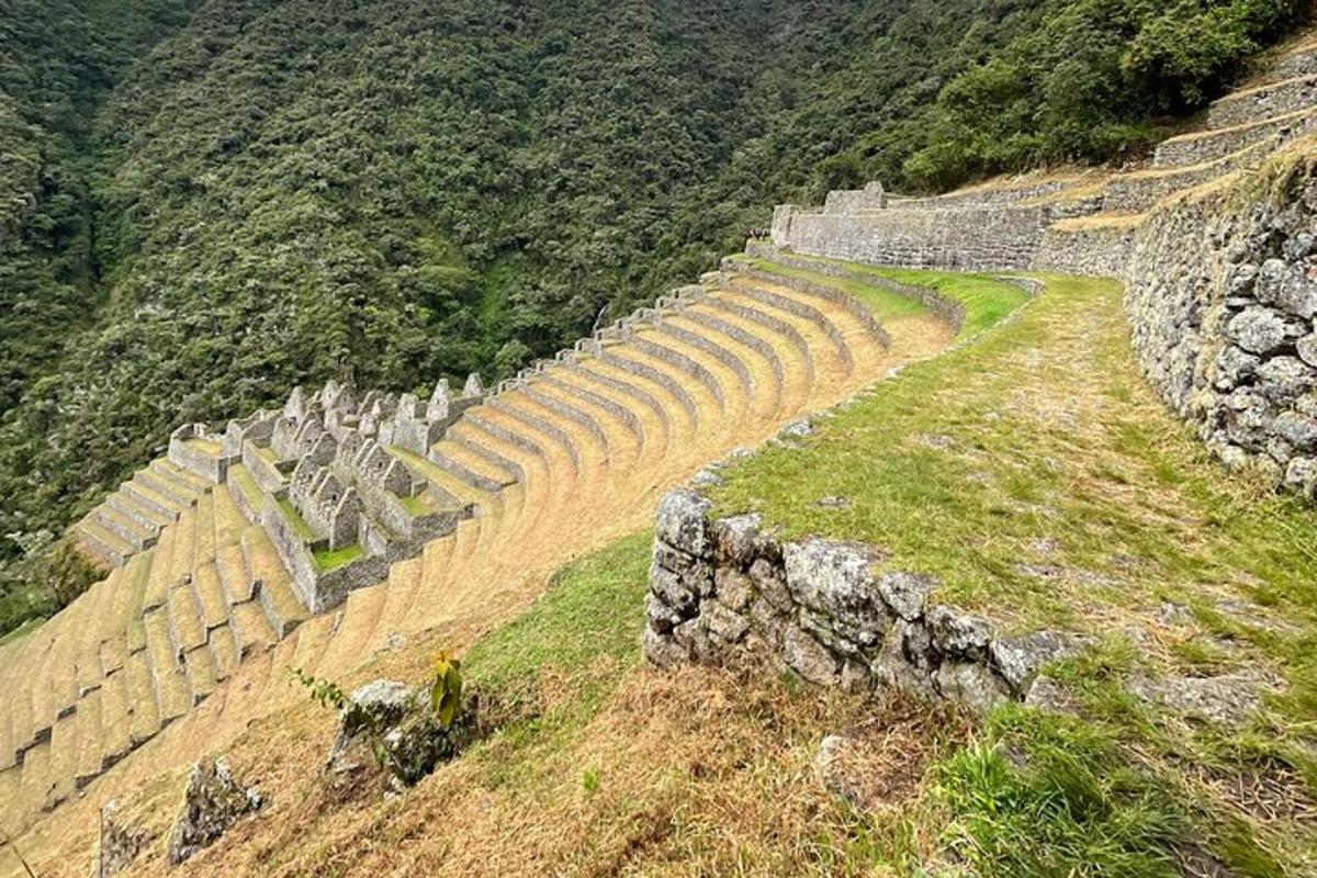un antiguo anfiteatro en la ladera de una montaña