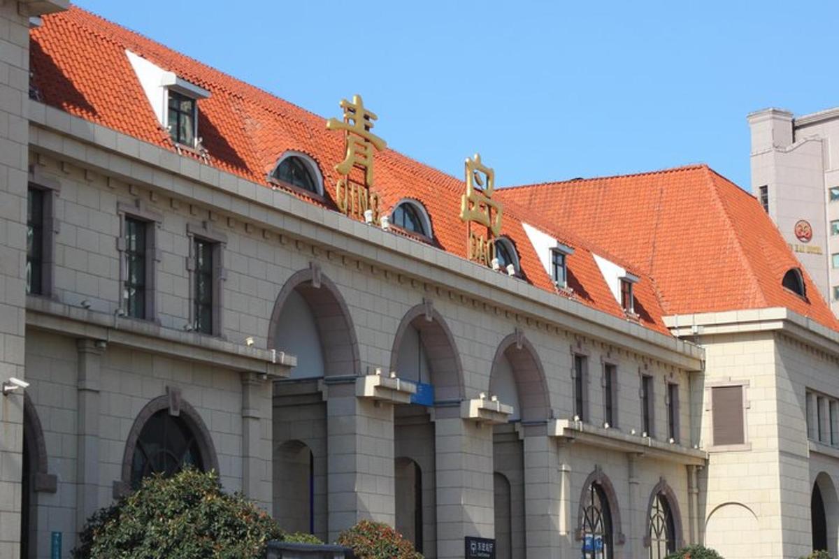 a building with an orange tiled roof