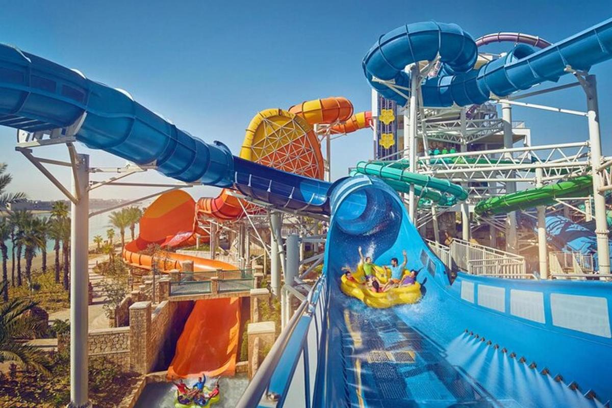 a water slide at a water park