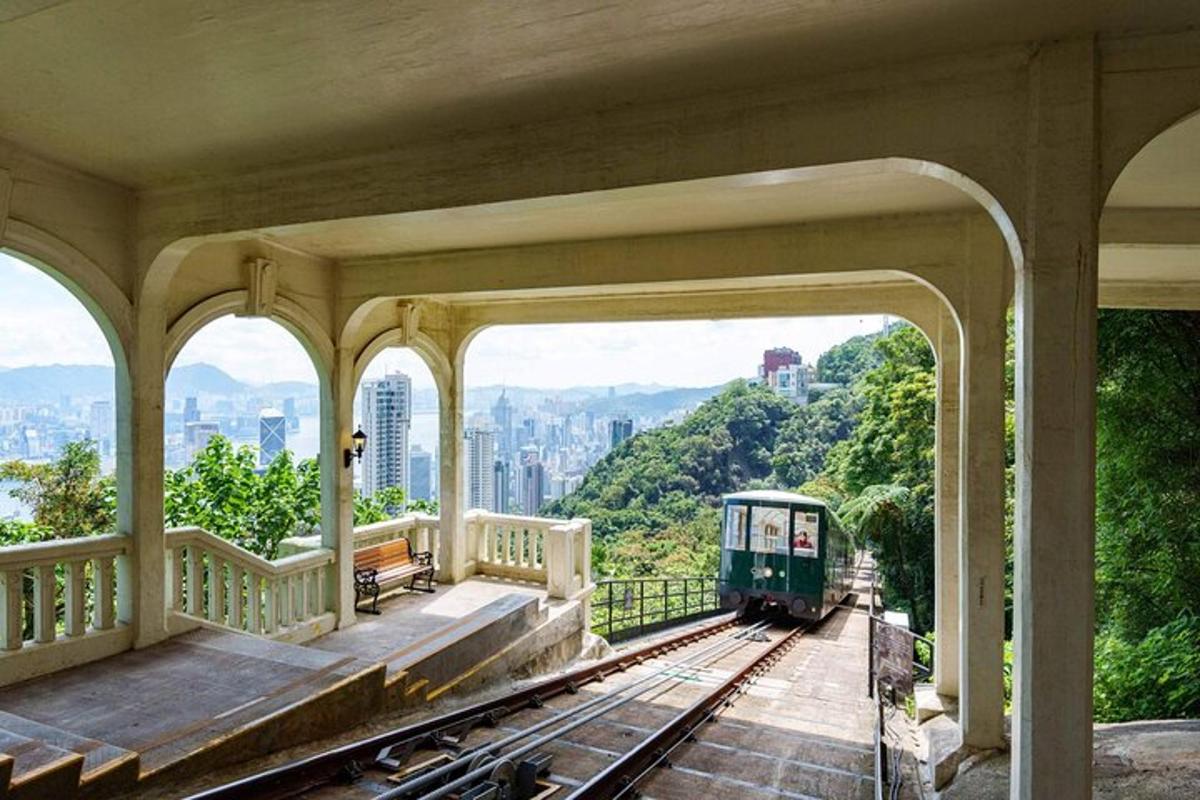 a train on the tracks in a train station