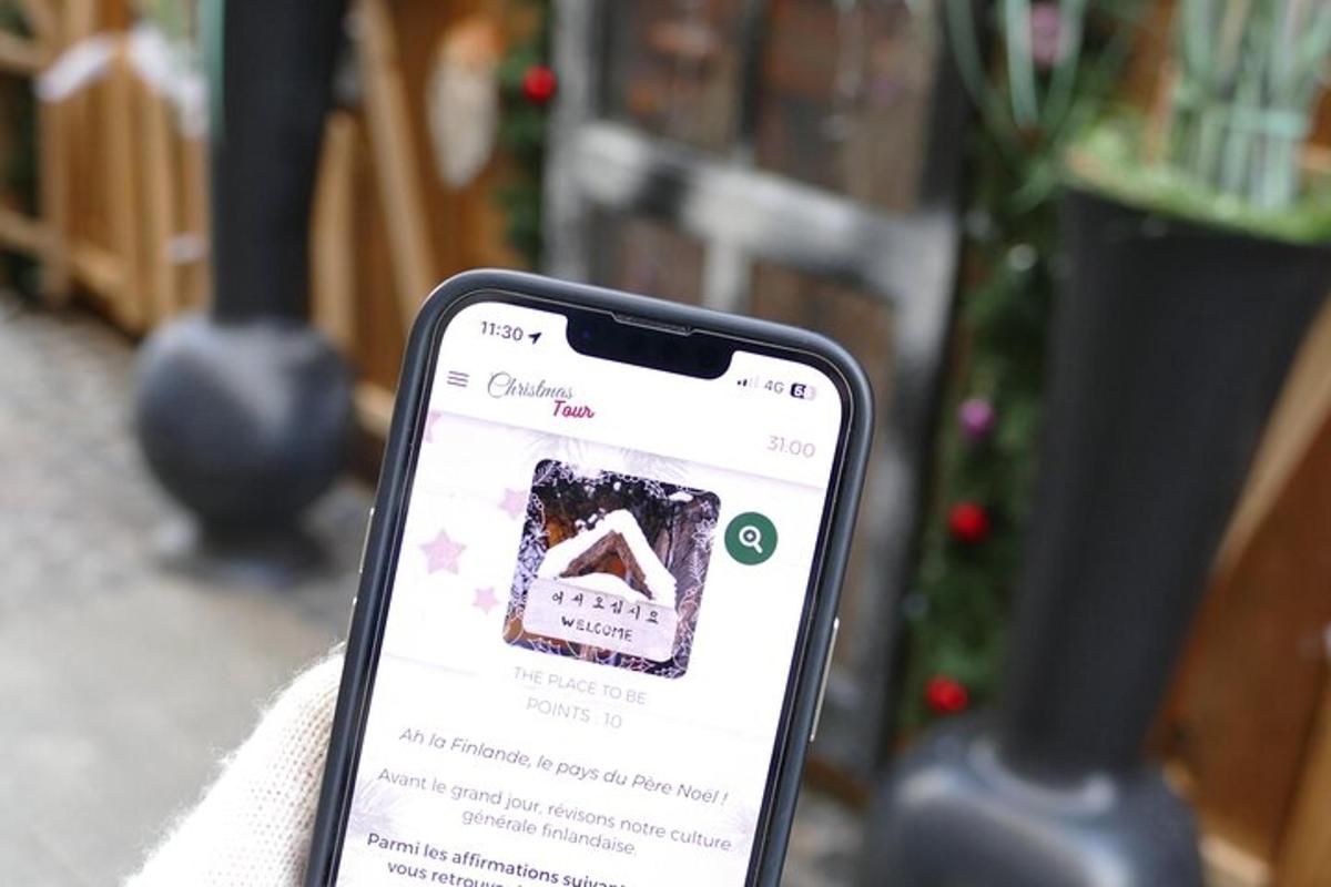 a cell phone with a picture on the screen