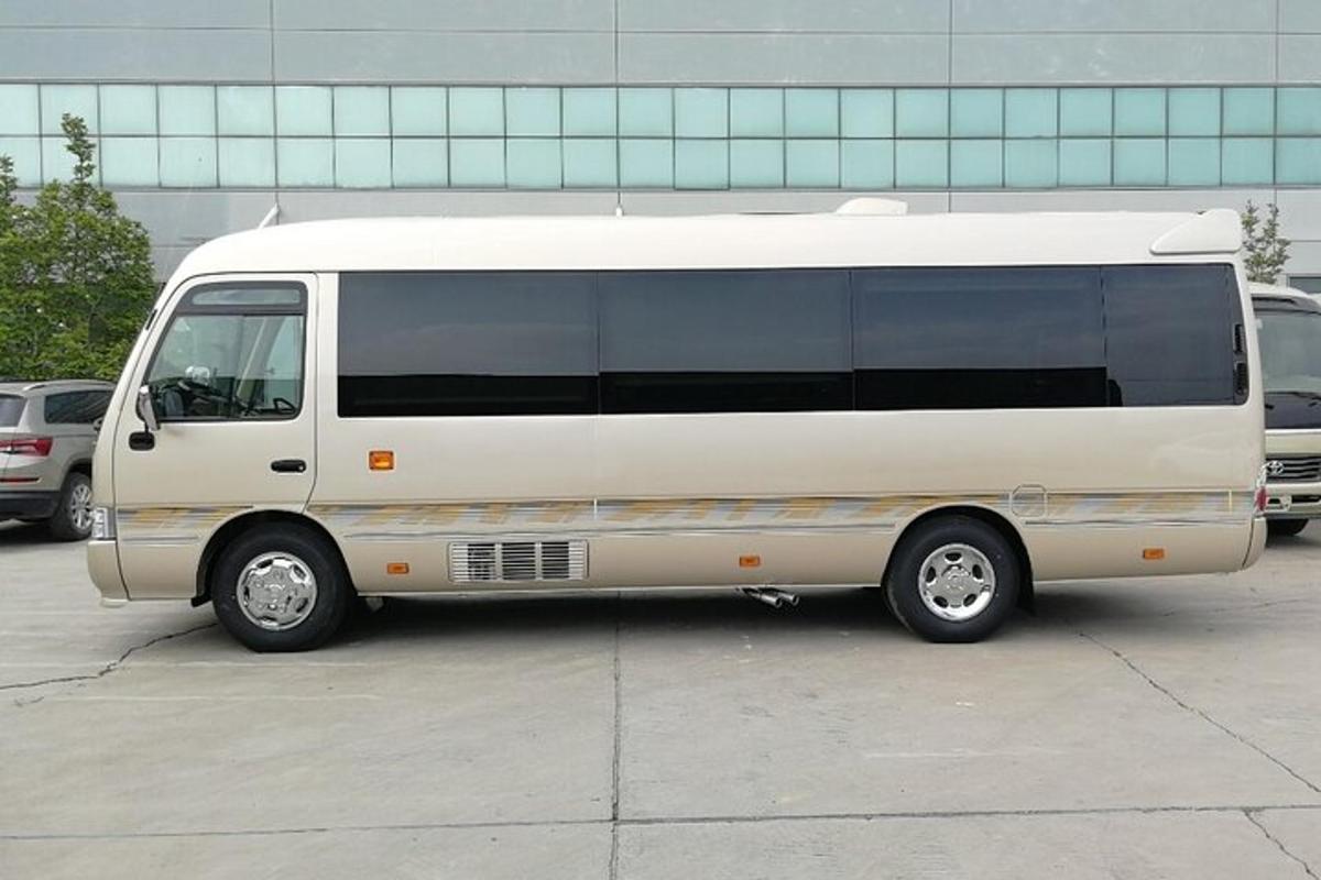 a white van parked in a parking lot