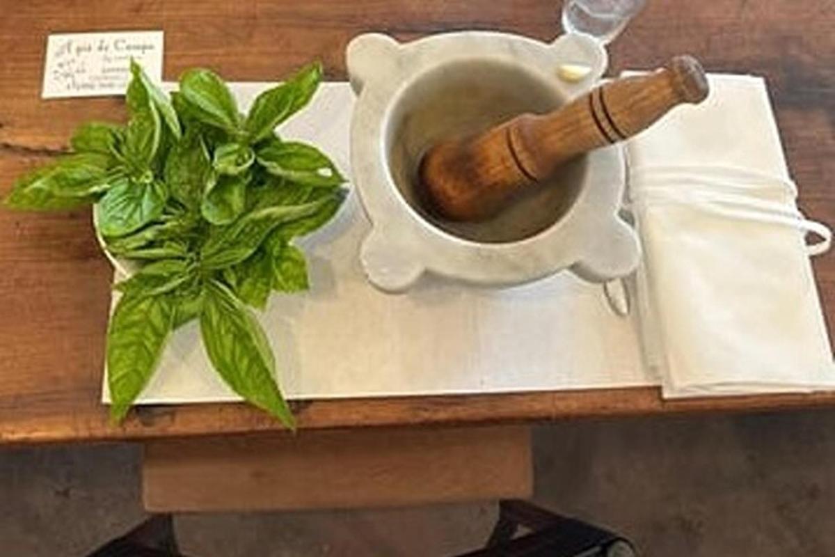 a hot dog sitting on a tray on a table