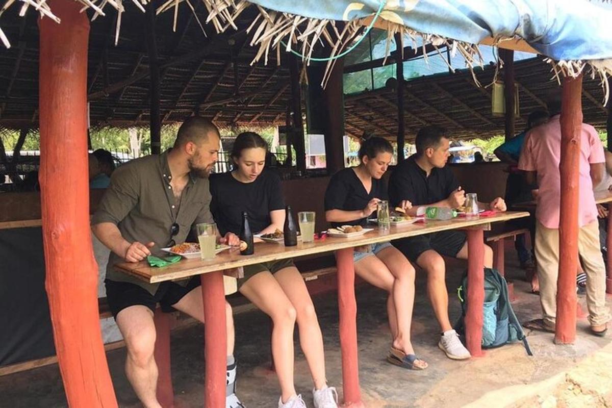 a group of people sitting at a table