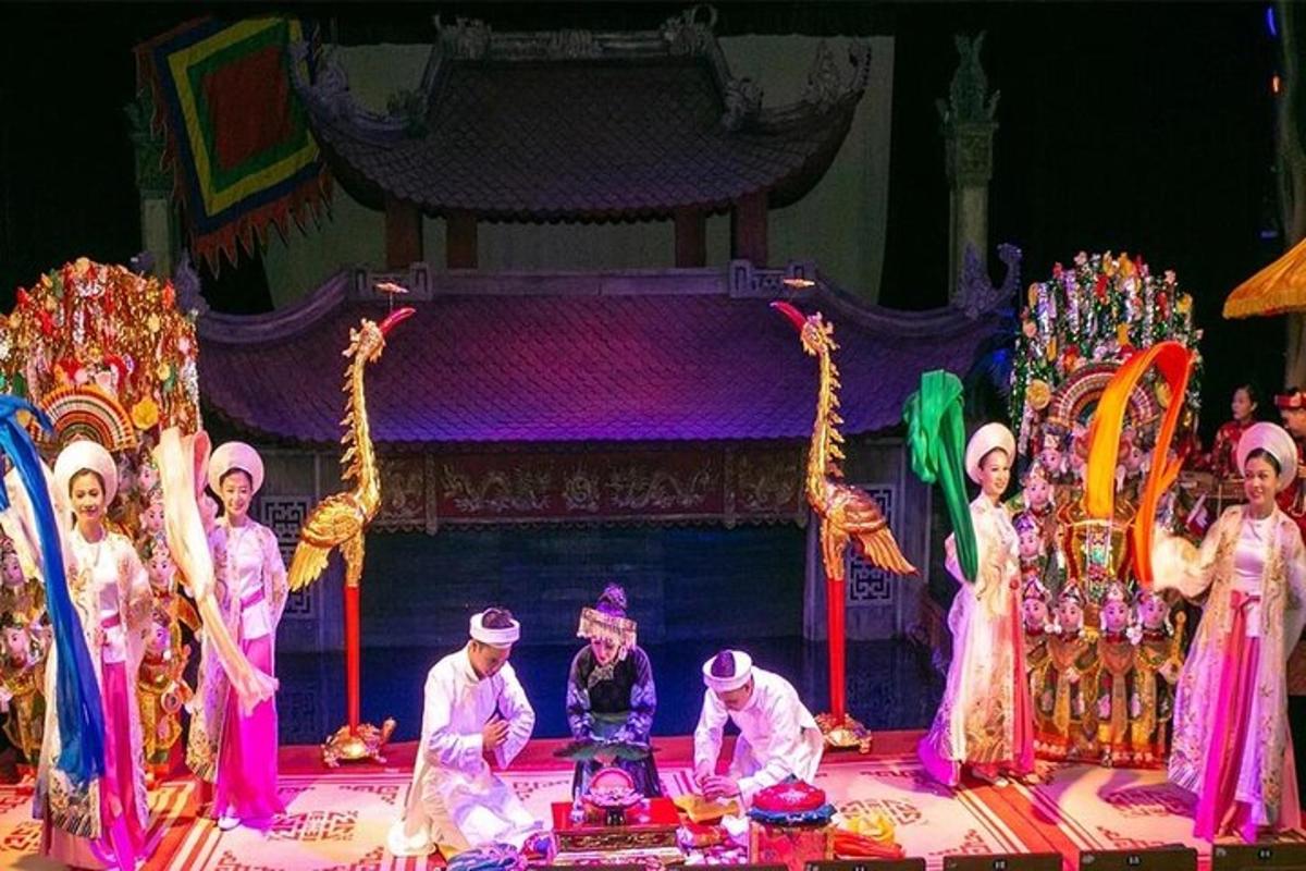 a group of people on a stage in a performance