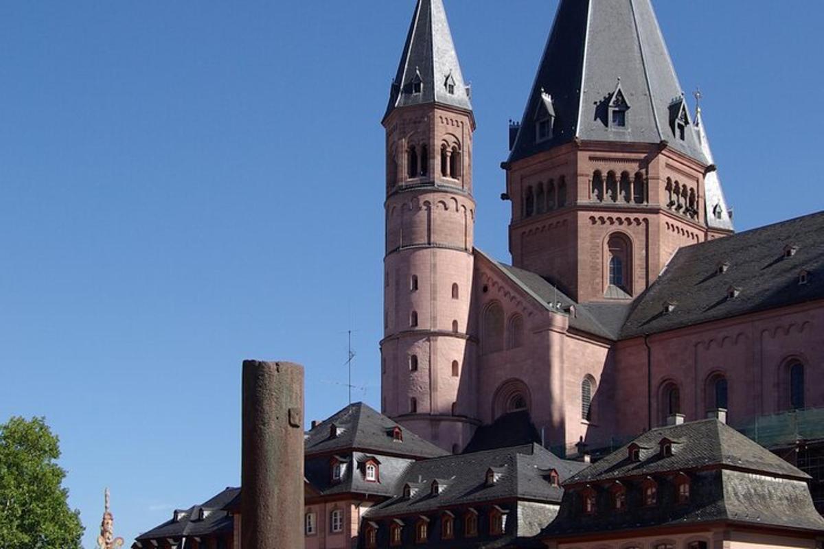 a church with two towers on top of a building