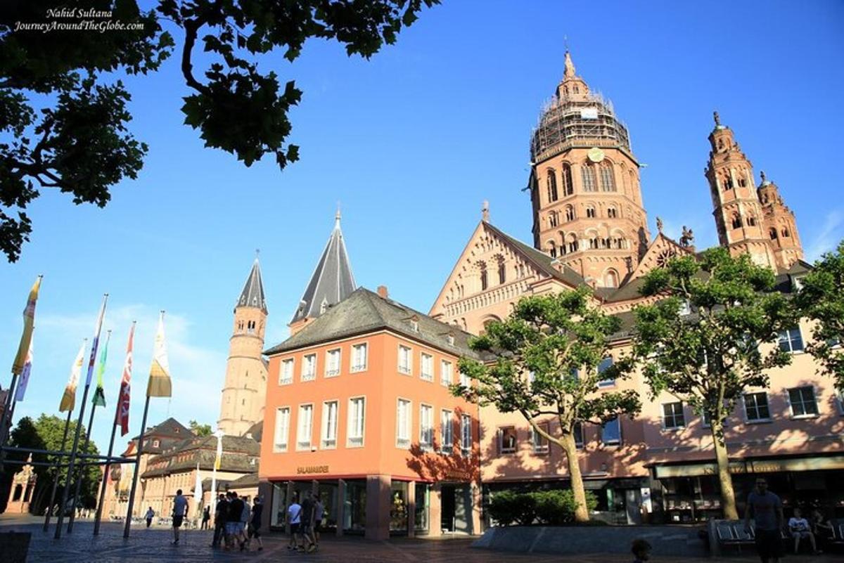 a large building with towers on top of it