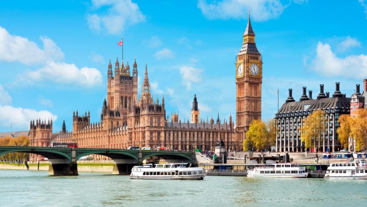 a large building with a clock tower and big ben