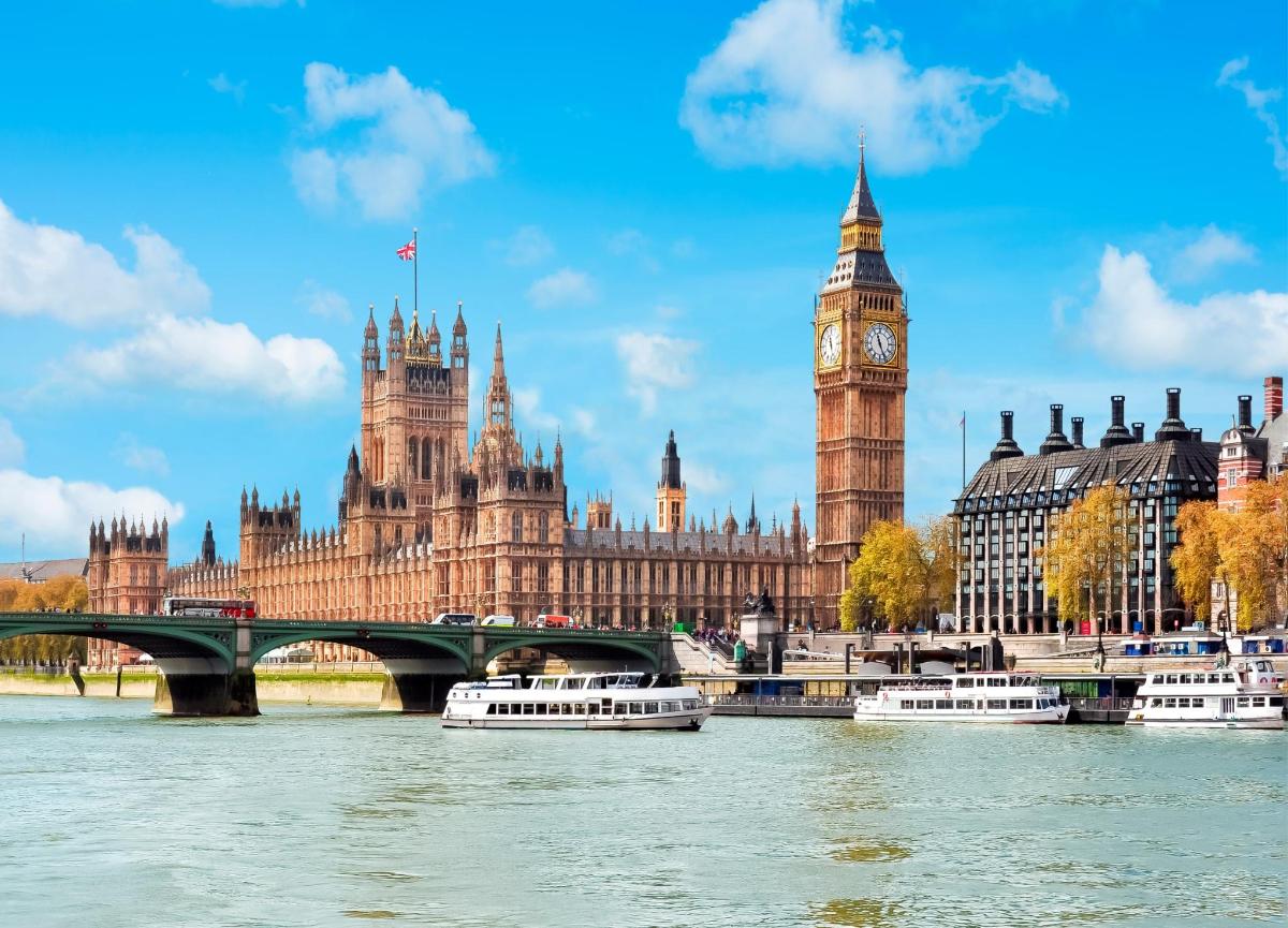 a large building with a clock tower and big ben