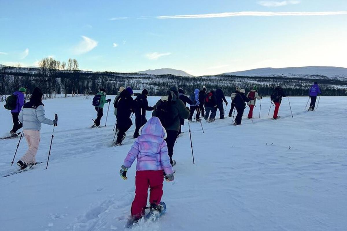 un grup de persones esquiant a la neu