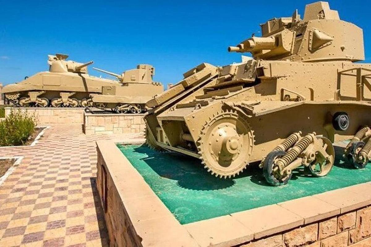 vojenský tank vystavený v muzeu