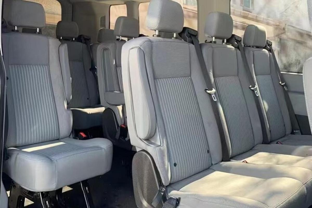 a view of the back seats of a vehicle