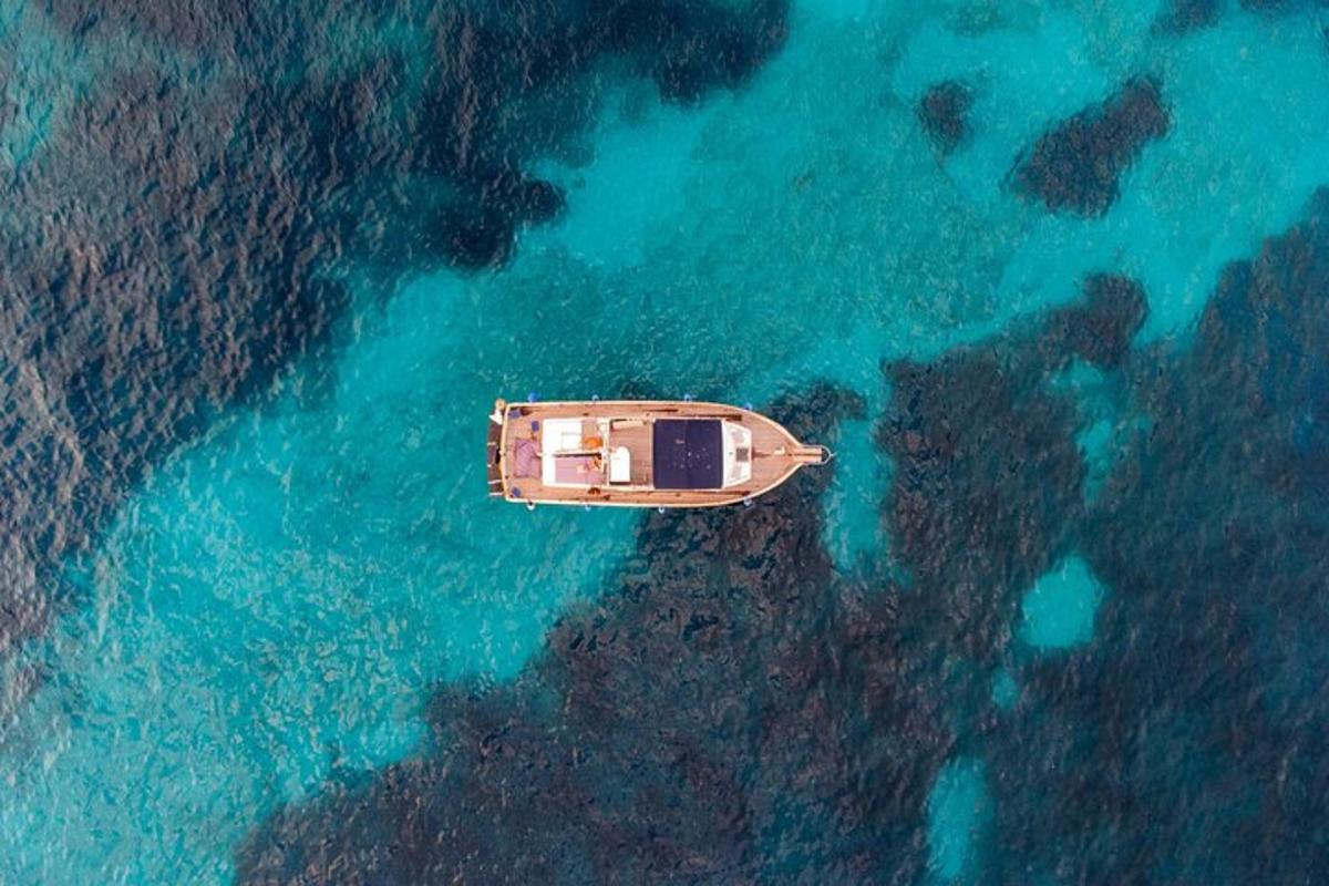 una barca in mezzo all'acqua