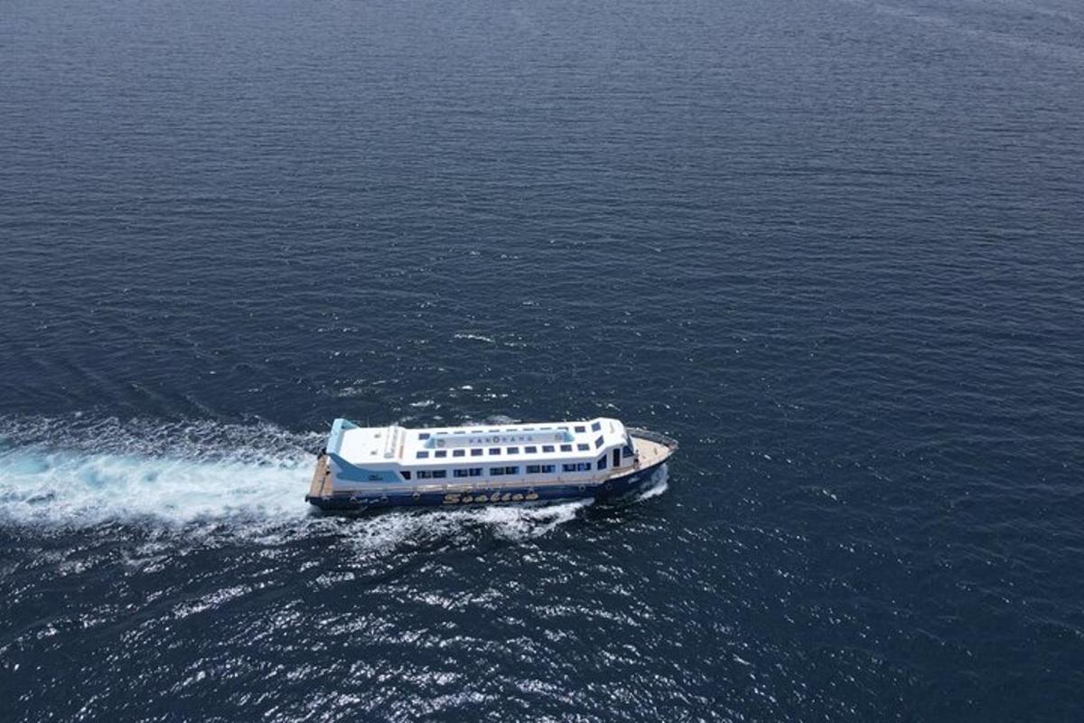 a boat in the middle of the water