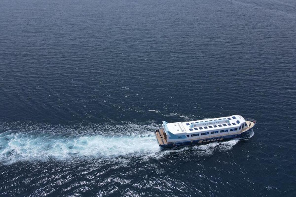 a boat in the middle of the water