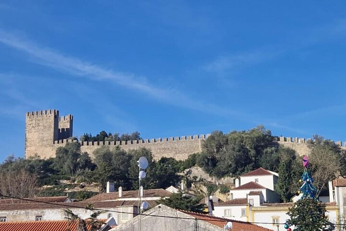un gran castillo en la cima de una colina