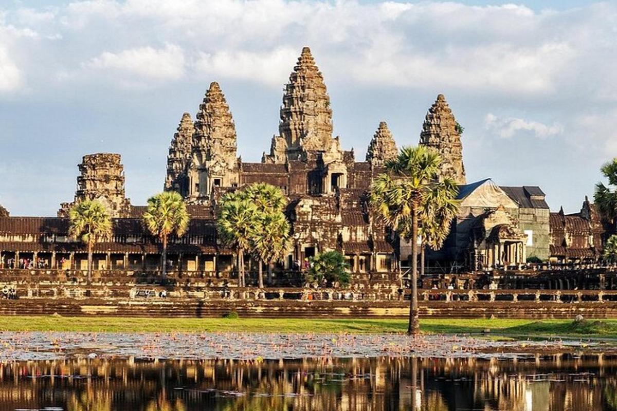 a view of the angkor wat temple
