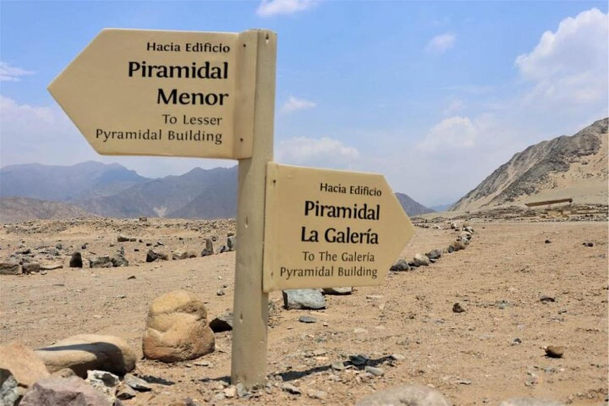 a street sign in the middle of a desert