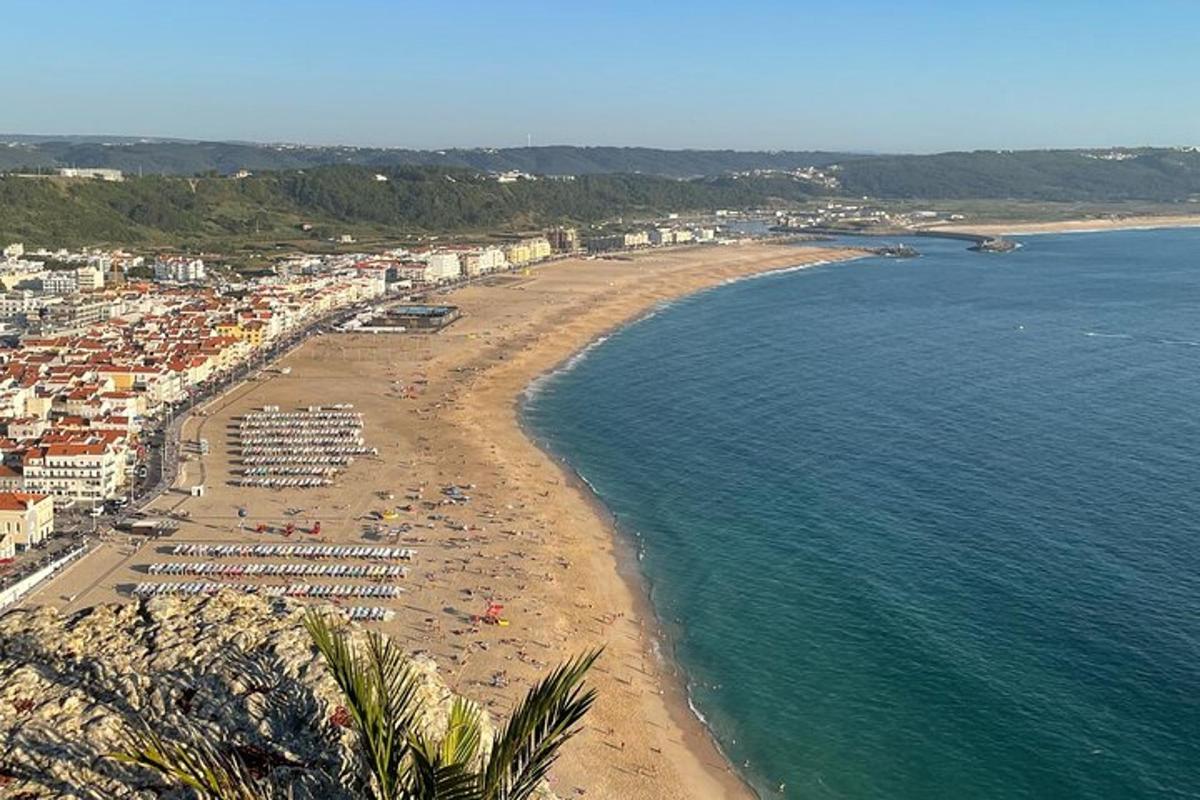 Una playa con multitud de gente y el océano.