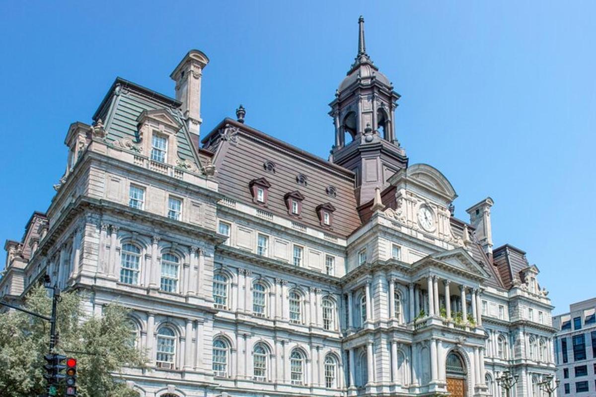 a large building with a clock tower on top of it