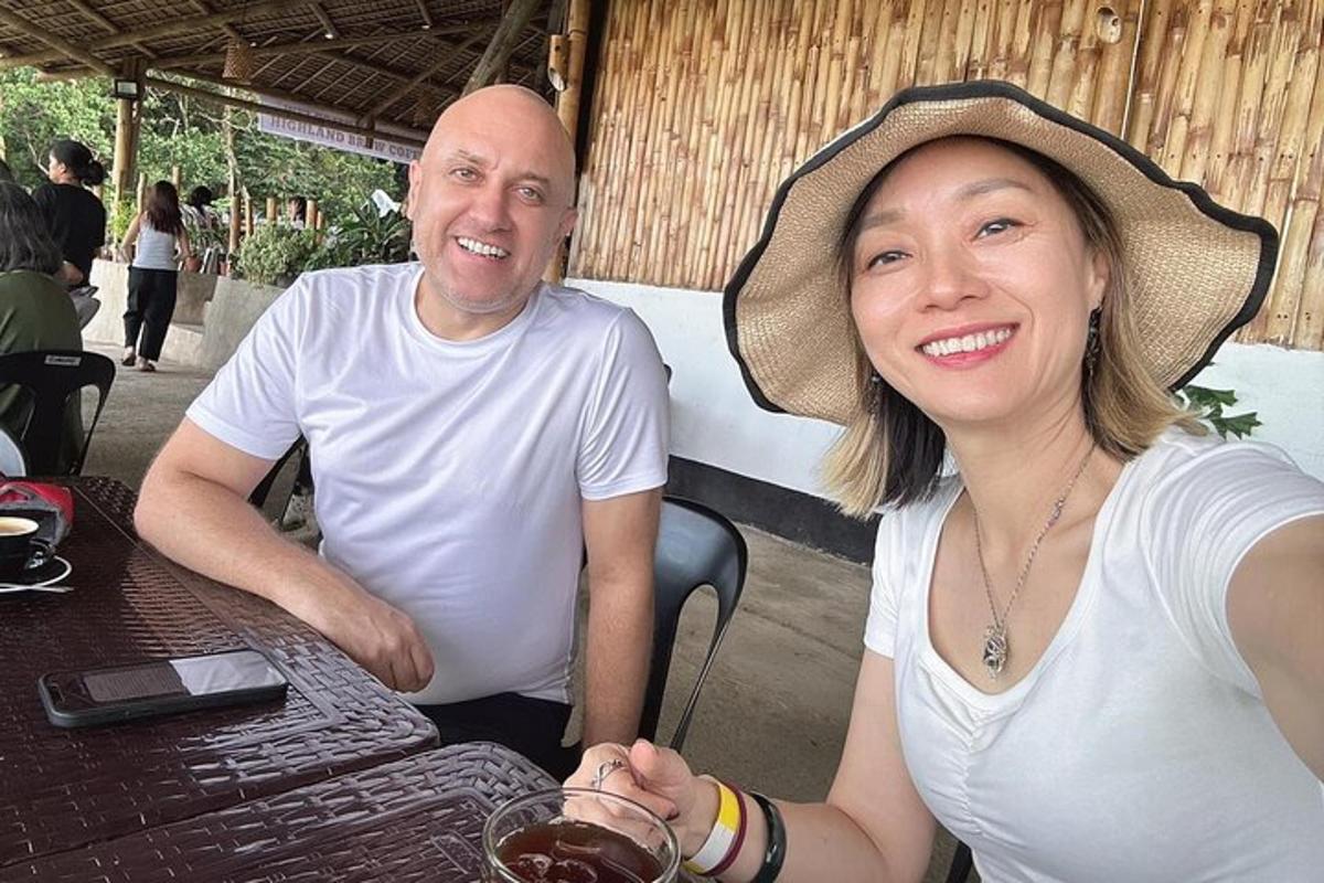 a man and a woman sitting at a table
