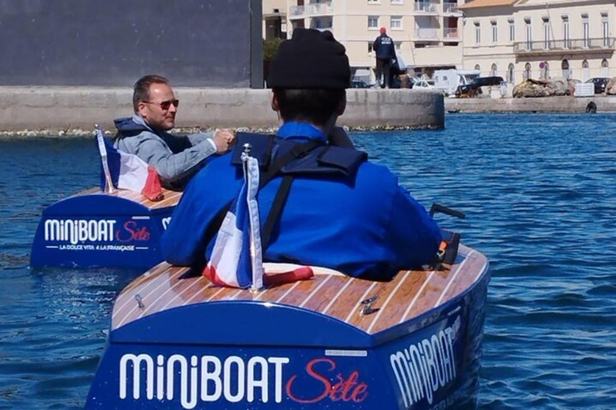 two people riding on a boat in the water