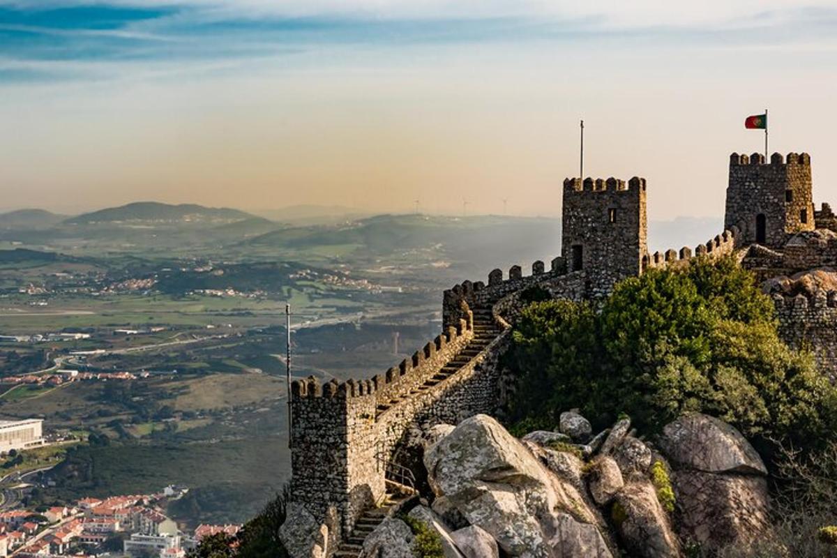 a castle on top of a mountain