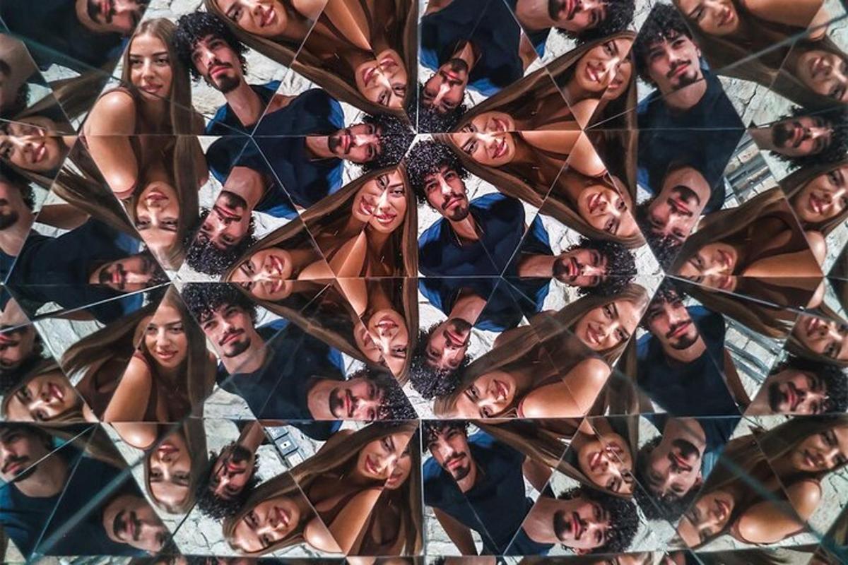 a collage of photos of a group of people