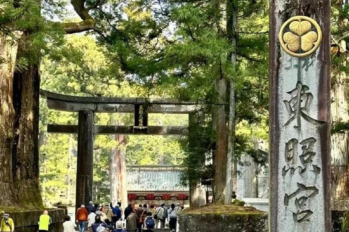 a painting of a gate in a park with trees