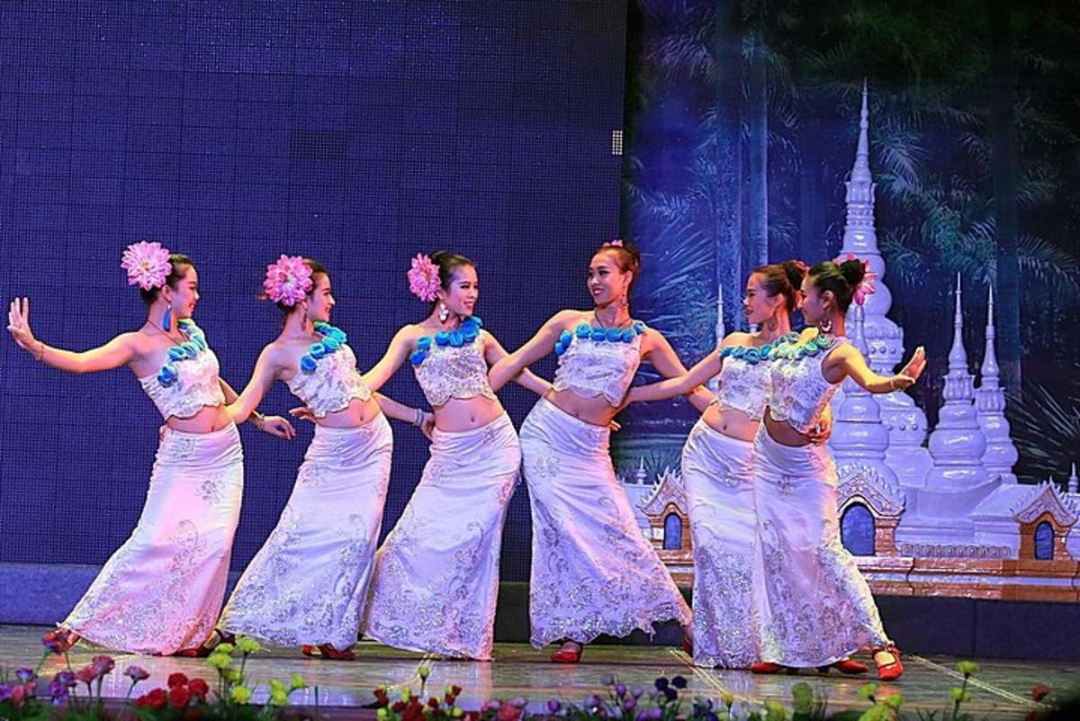 a group of women dancing on a stage