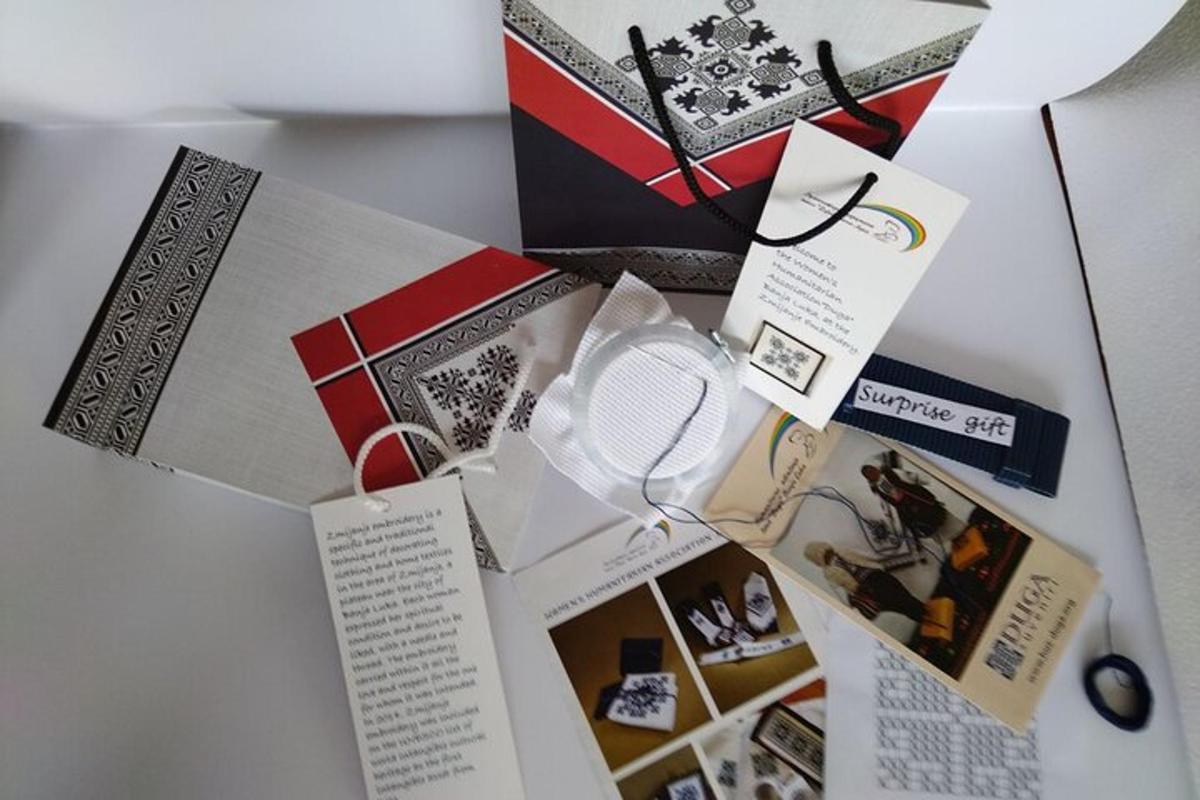 a pile of wrapping papers on a table