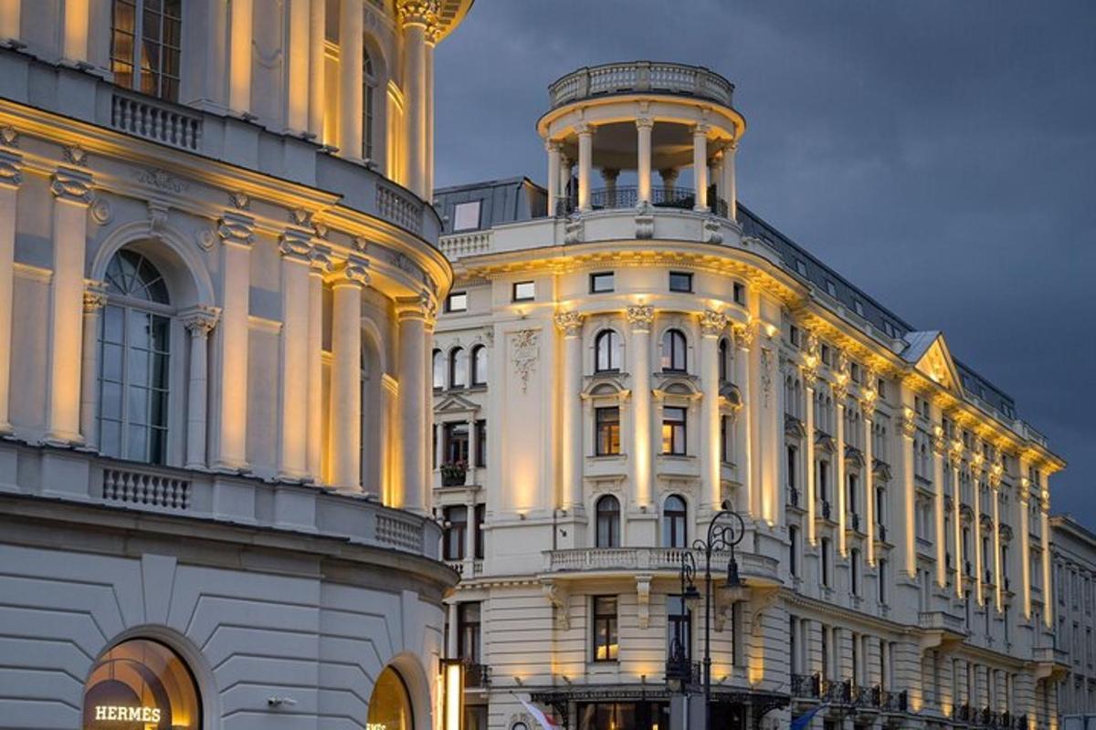 a white building with a tower on top of it