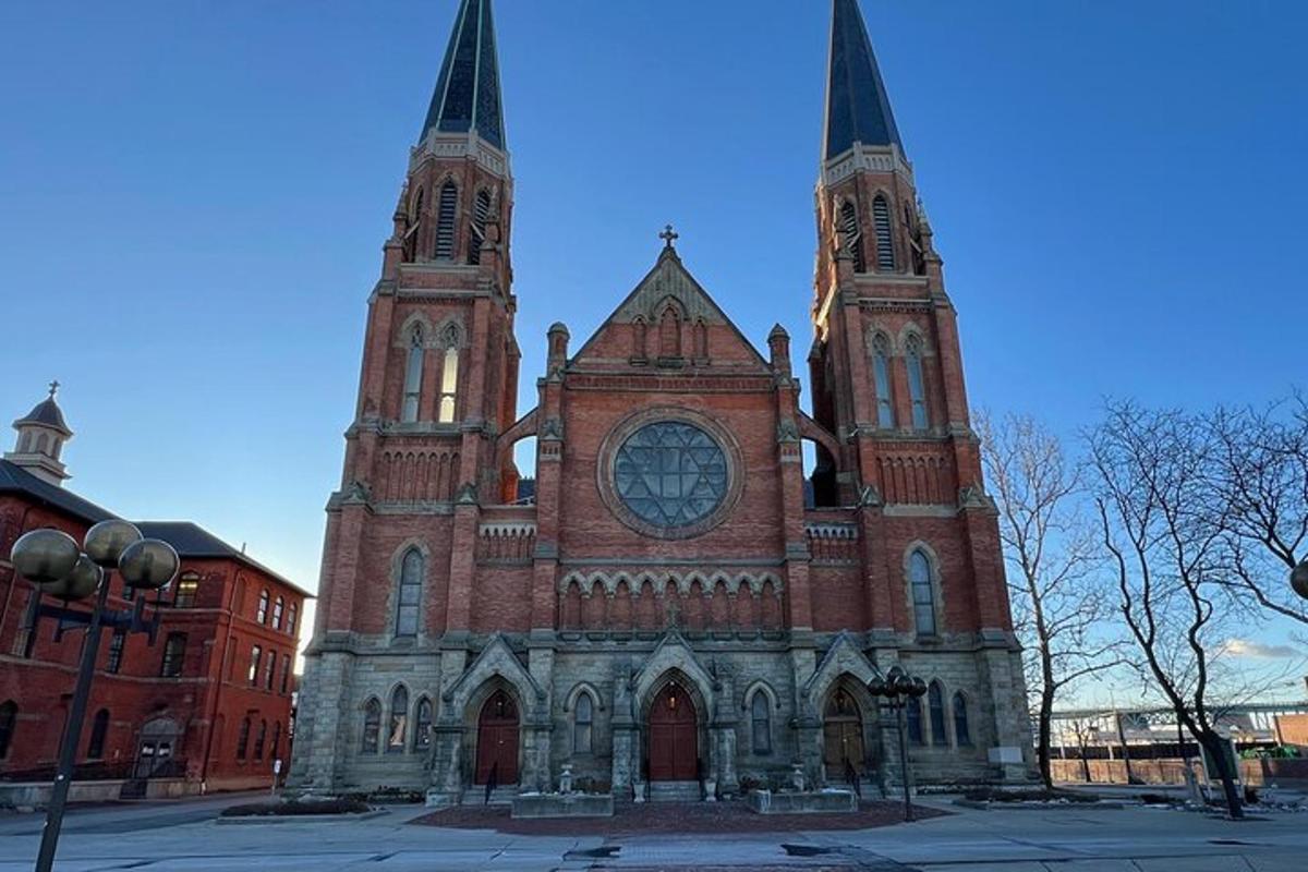 a large brick building with a clock tower on it