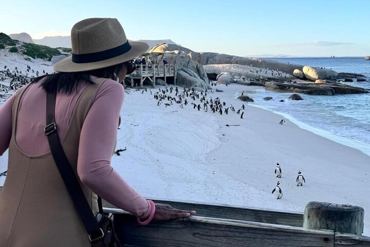 una donna seduta su una panchina che guarda la spiaggia