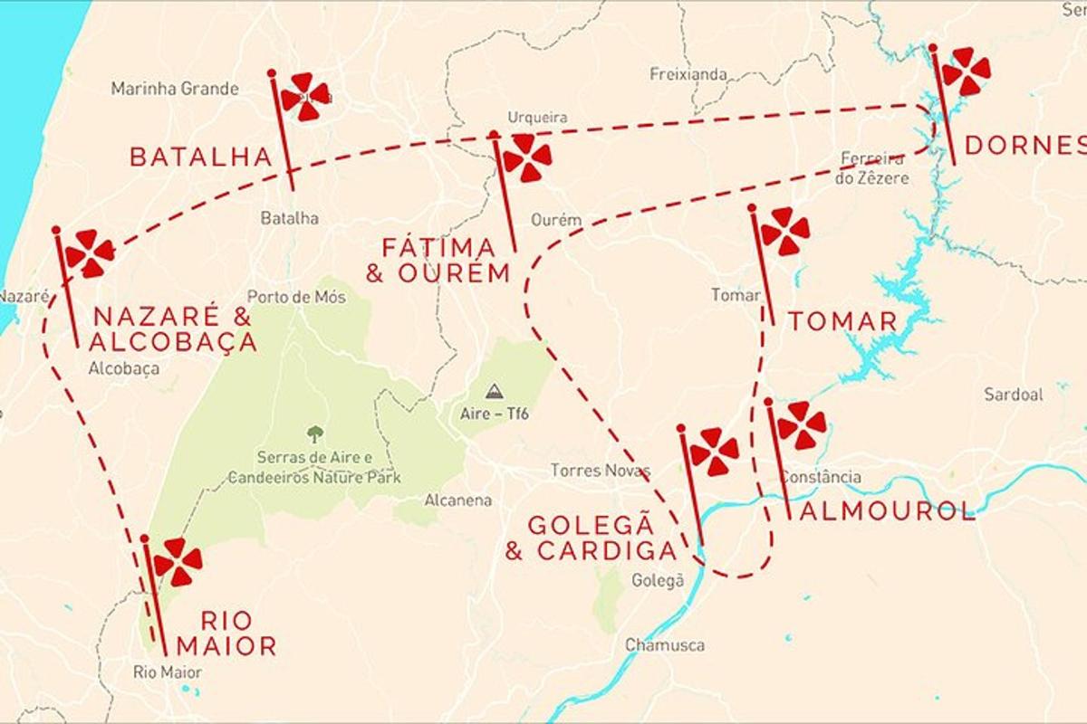 Χάρτης των ΗΠΑ με κόκκινα σημεία ελέγχου