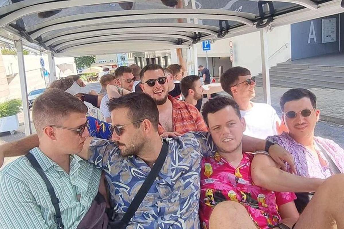 a group of people sitting in a boat