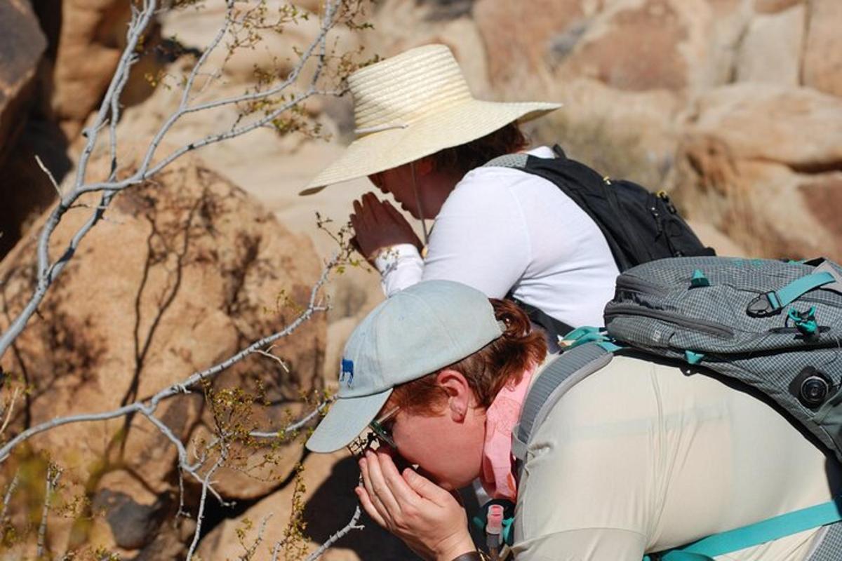 a man and a woman with a backpack on a mountain