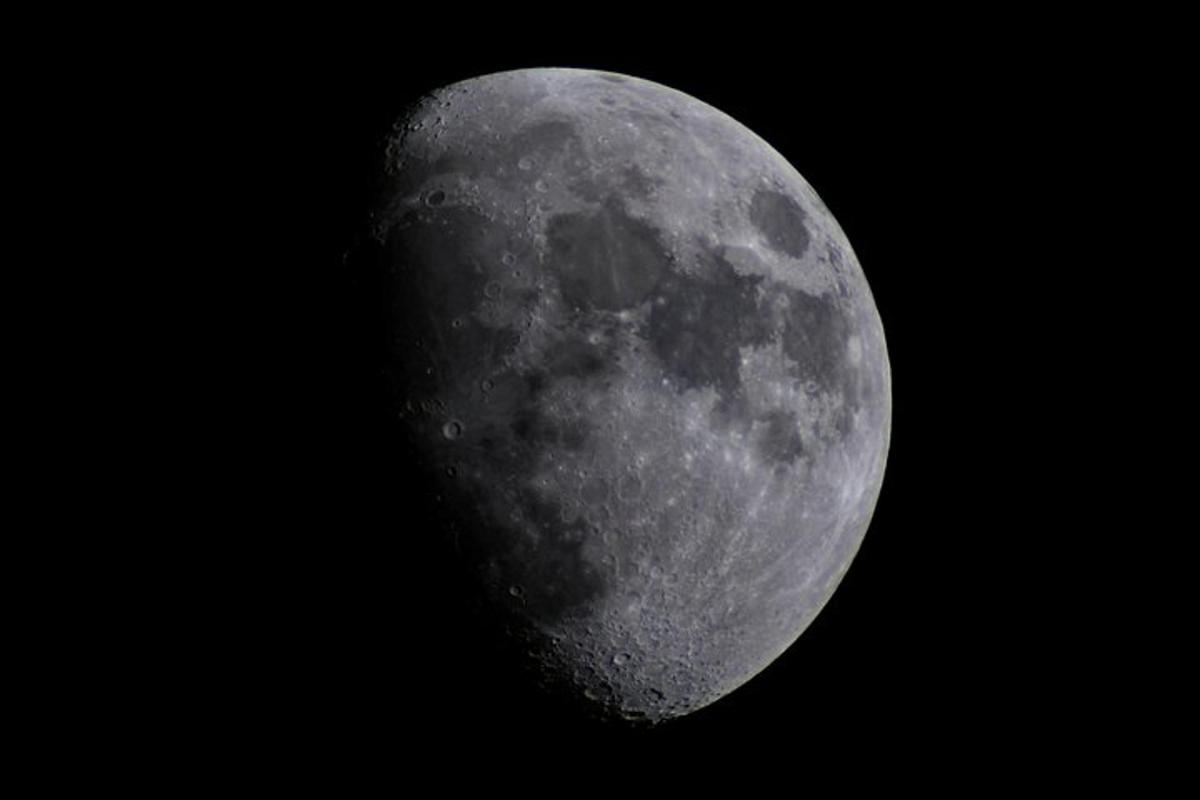 a close up of the moon