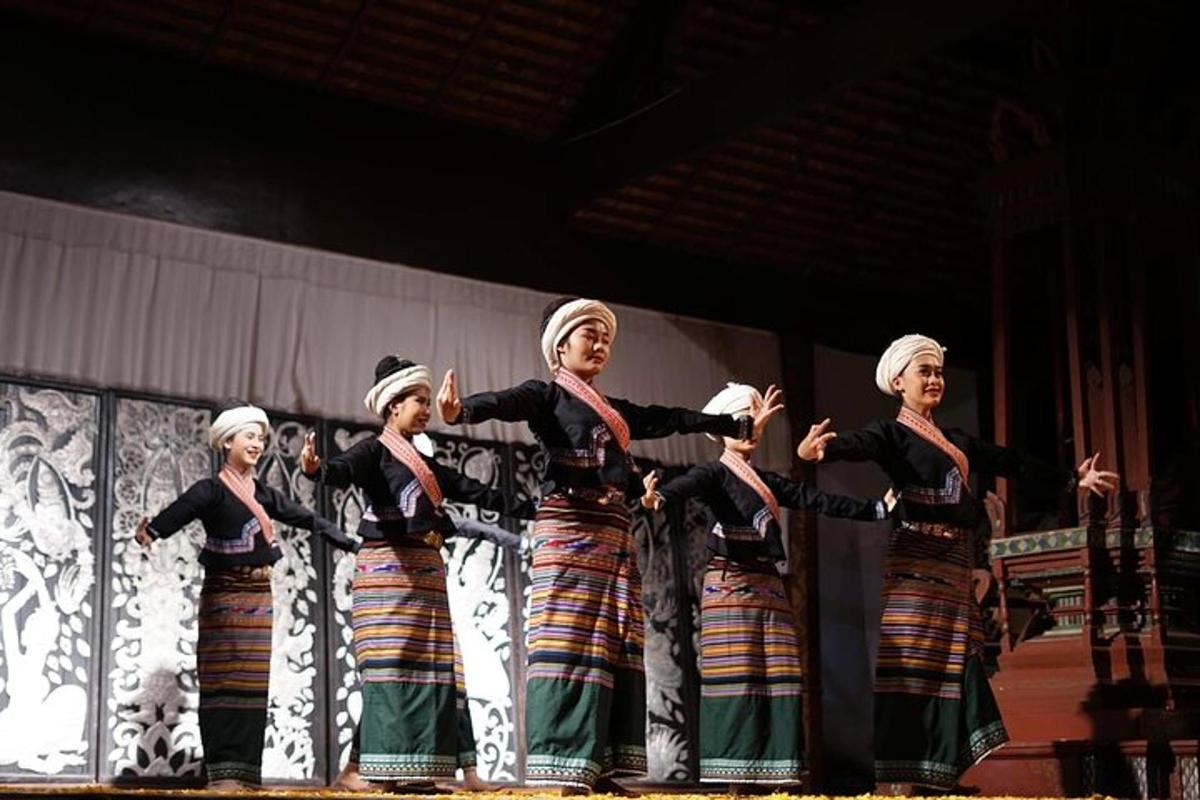 a group of women performing on a stage