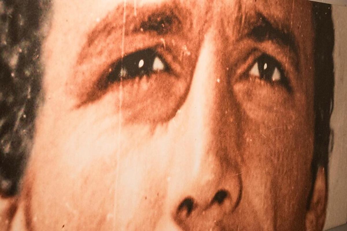 a close up of a face of a woman
