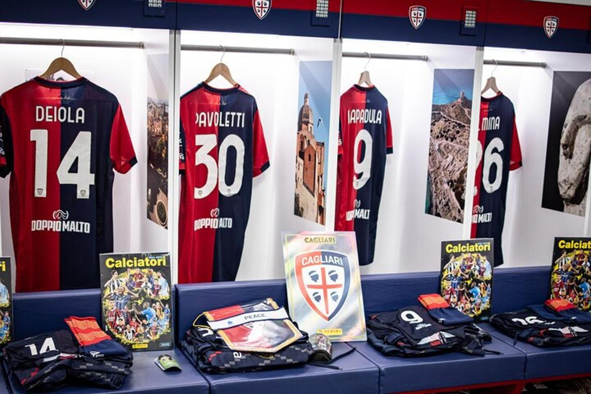 a display ofttenham jerseys in a store