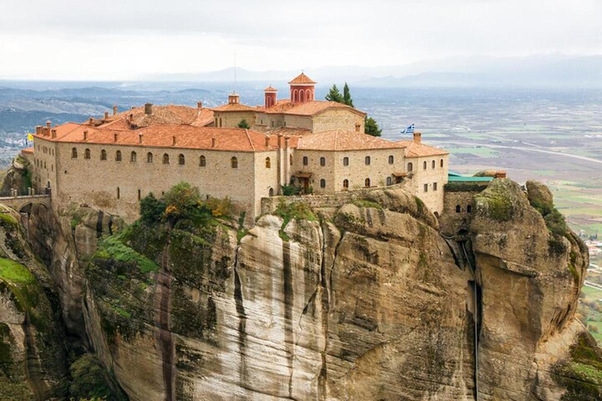 a castle on the top of a mountain